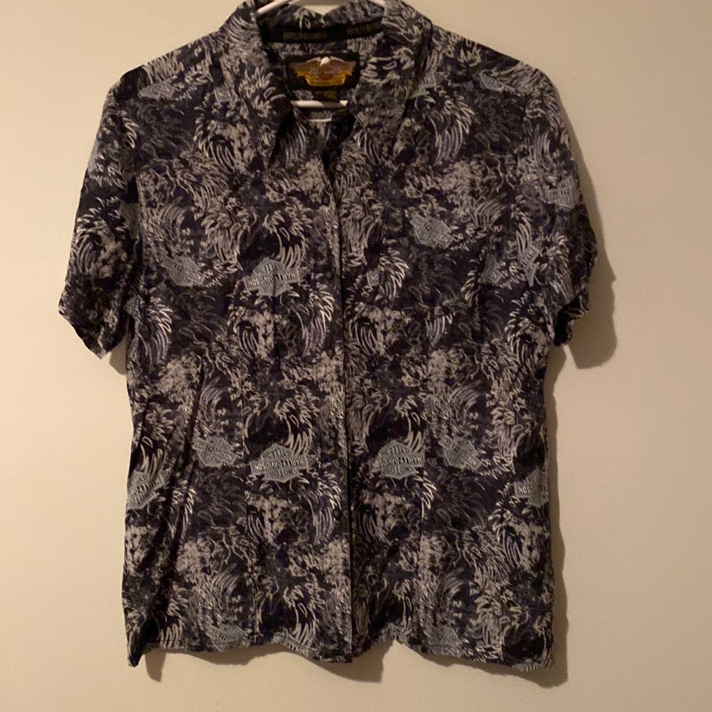 Womens Harley Davidson summer cotton shirt. Like new